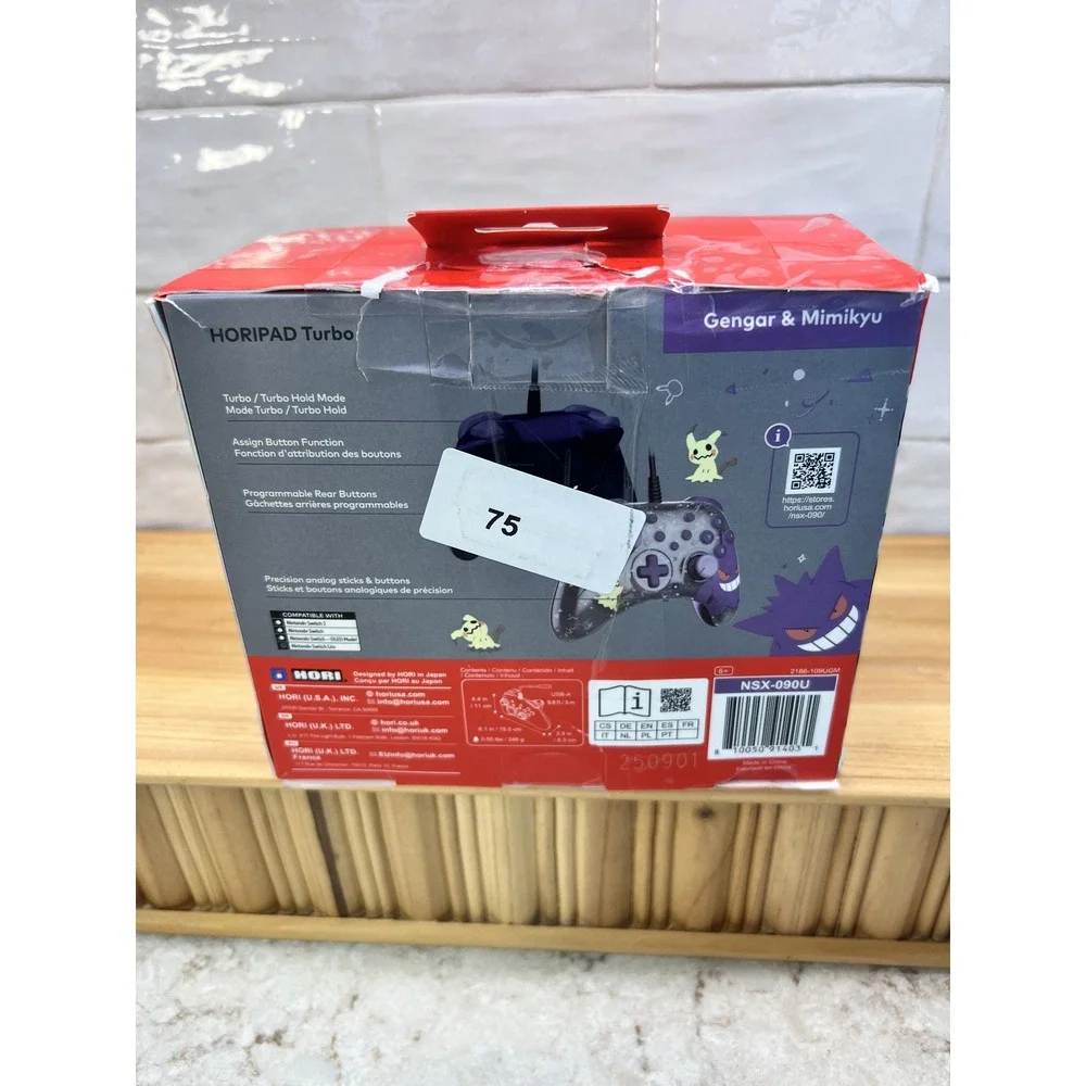 Nintendo Switch HORIPAD Turbo Pokemon‎ Gengar Mimikyu Wired Controller NSX-090U